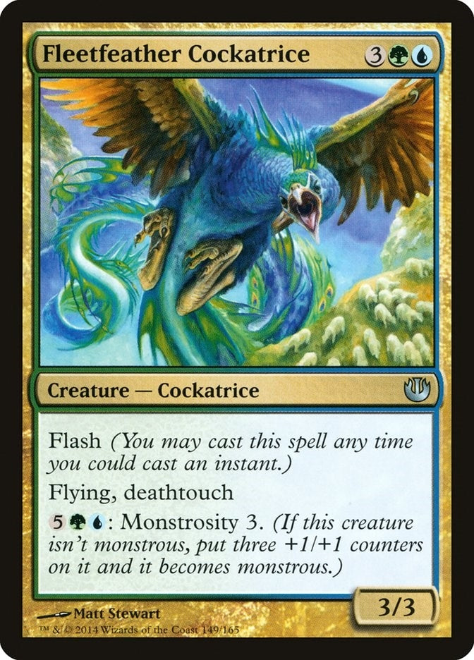 Image for Fleetfeather Cockatrice (149) [Journey Into Nyx] - Magic: The Gathering