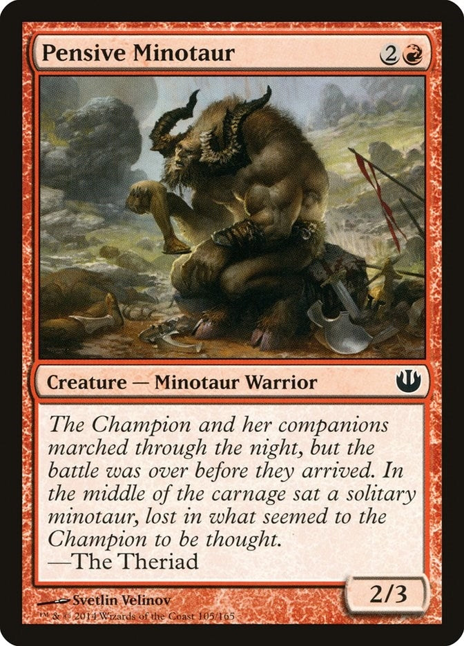Image for Pensive Minotaur (105) [Journey Into Nyx] - Magic: The Gathering