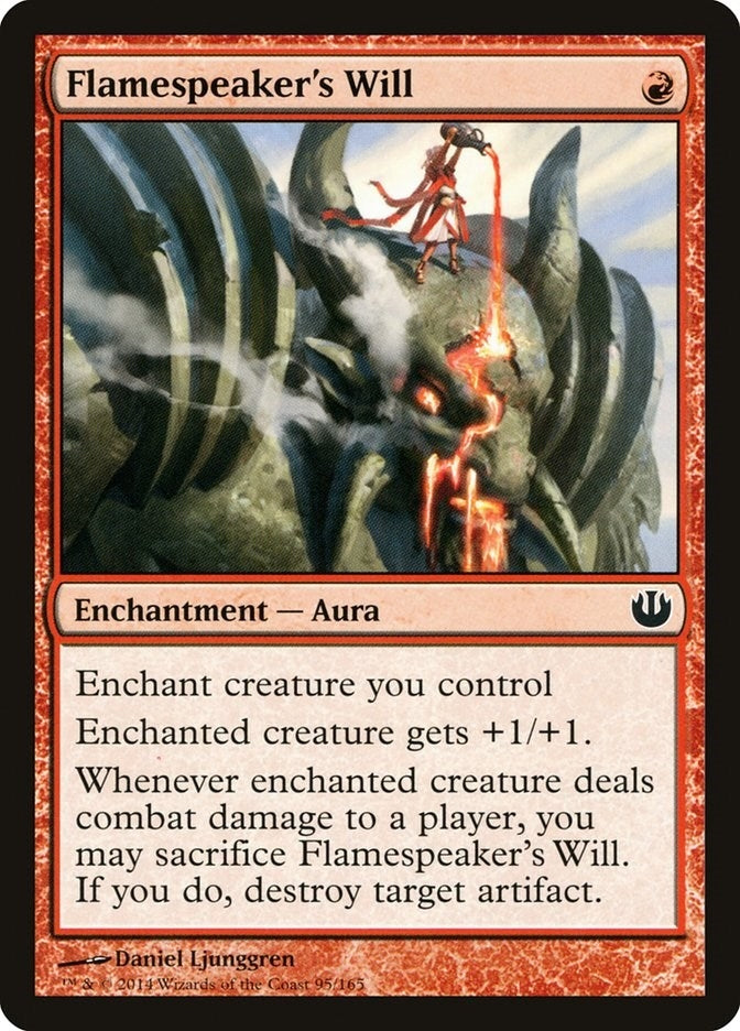 Image for Flamespeaker's Will (95) [Journey Into Nyx] - Magic: The Gathering