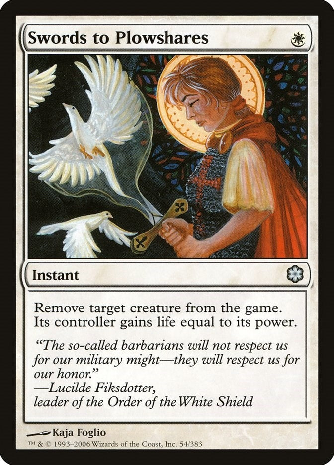 Image for Swords to Plowshares (54) [Coldsnap Theme Deck Reprints] - Magic: The Gathering