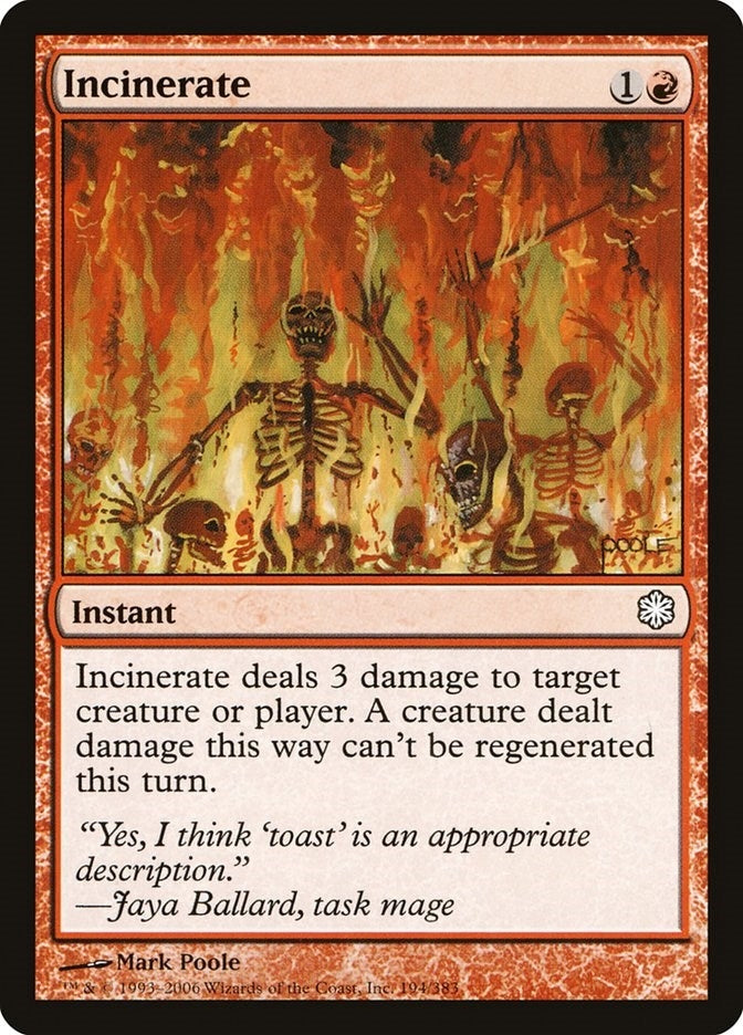 Image for Incinerate (194) [Coldsnap Theme Deck Reprints] - Magic: The Gathering