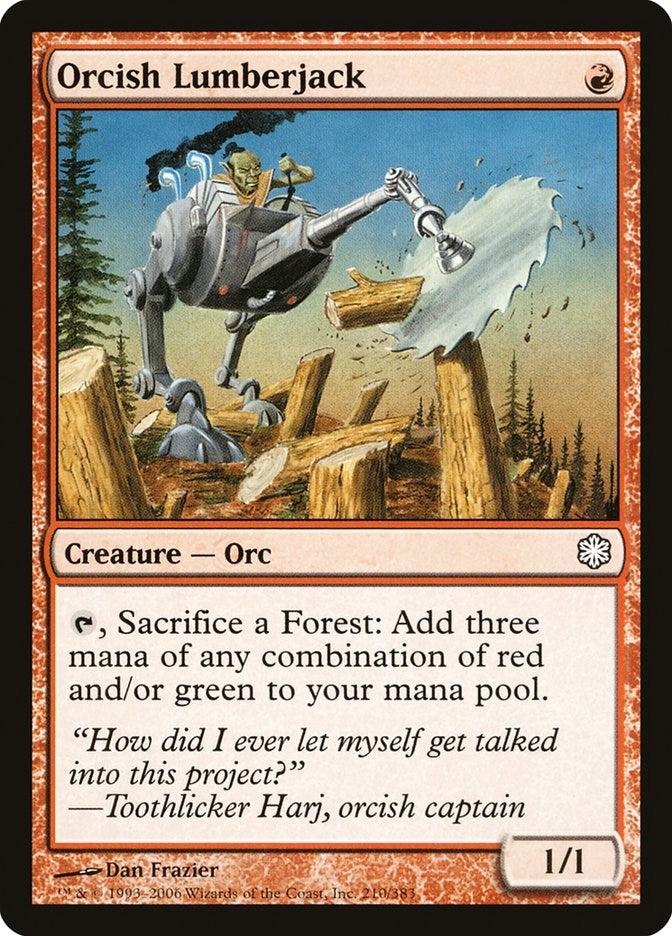 Image for Orcish Lumberjack (210) [Coldsnap Theme Deck Reprints] - Magic: The Gathering