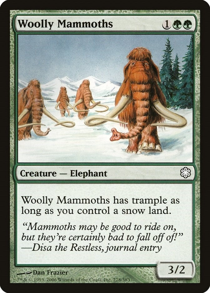 Image for Woolly Mammoths (278) [Coldsnap Theme Deck Reprints] - Magic: The Gathering