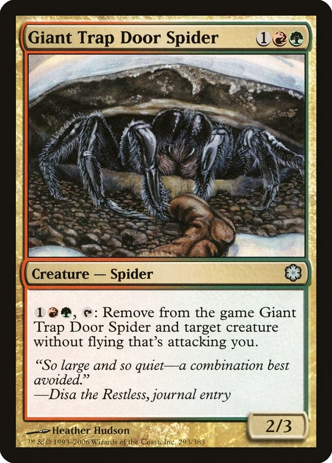 Image for Giant Trap Door Spider (293) [Coldsnap Theme Deck Reprints] - Magic: The Gathering