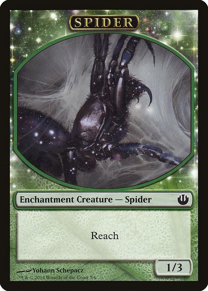 Image for Spider Token (5) [Journey Into Nyx] - Magic: The Gathering