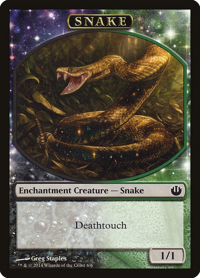 Image for Snake Token (6) [Journey Into Nyx] - Magic: The Gathering