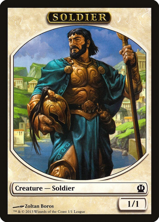 Soldier Token (Theros) (1) [League Promos Tokens]