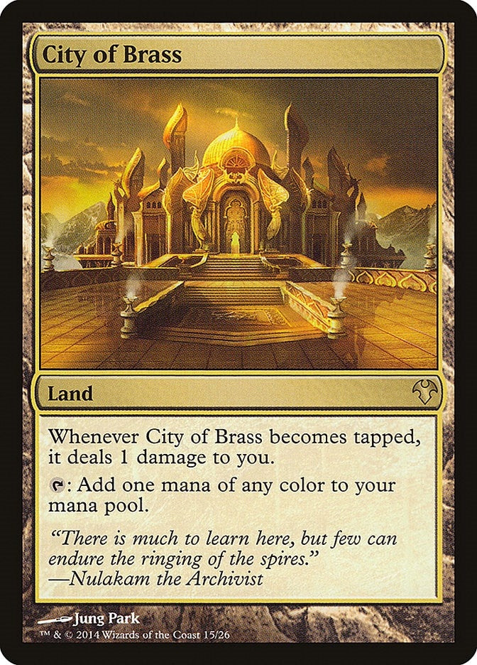 Image for City of Brass (15) [Magic Modern Event Deck] - Magic: The Gathering