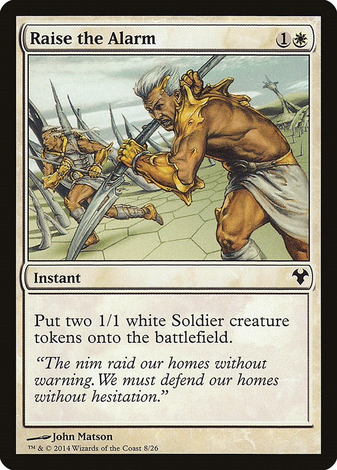 Raise the Alarm (8) [Magic Modern Event Deck]