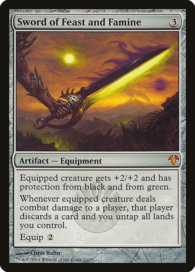 Image for Sword of Feast and Famine (10) [Magic Modern Event Deck] - Magic: The Gathering