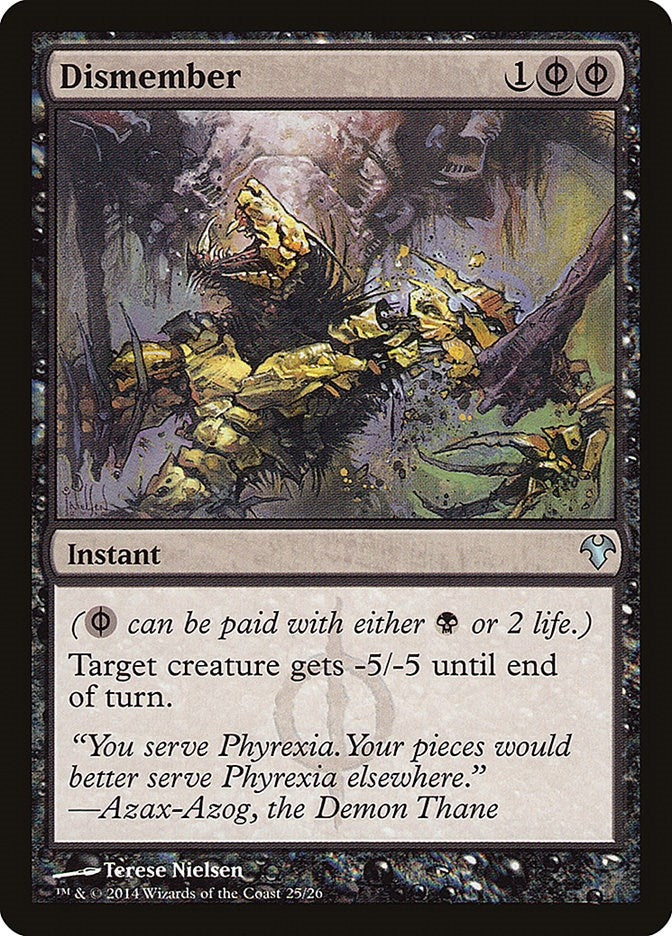Image for Dismember (25) [Magic Modern Event Deck] - Magic: The Gathering