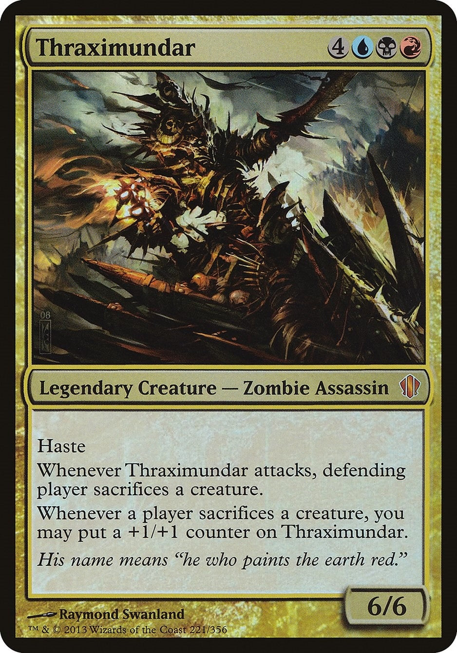 Thraximundar (Commander 2013) (221) [Oversize Cards]