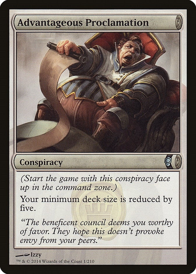 Image for Advantageous Proclamation (1) [Conspiracy] - Magic: The Gathering