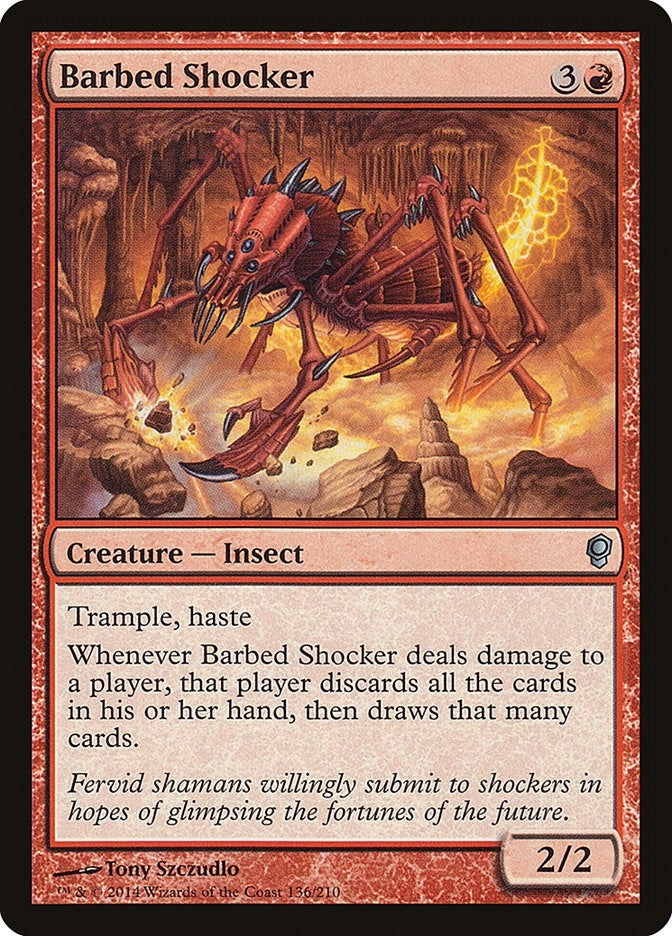 Image for Barbed Shocker (136) [Conspiracy] - Magic: The Gathering