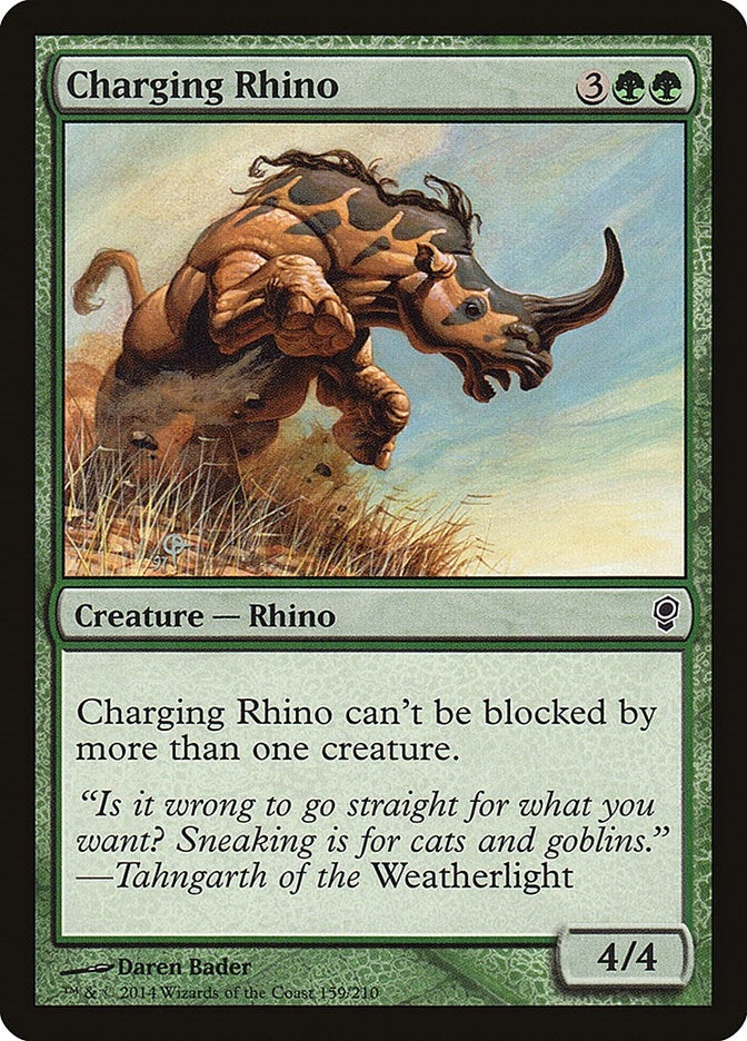 Image for Charging Rhino (159) [Conspiracy] - Magic: The Gathering