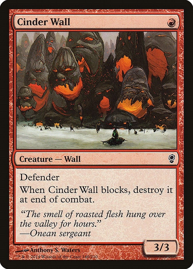 Image for Cinder Wall (140) [Conspiracy] - Magic: The Gathering