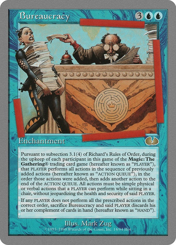 Image for Bureaucracy (14) [Unglued] - Magic: The Gathering