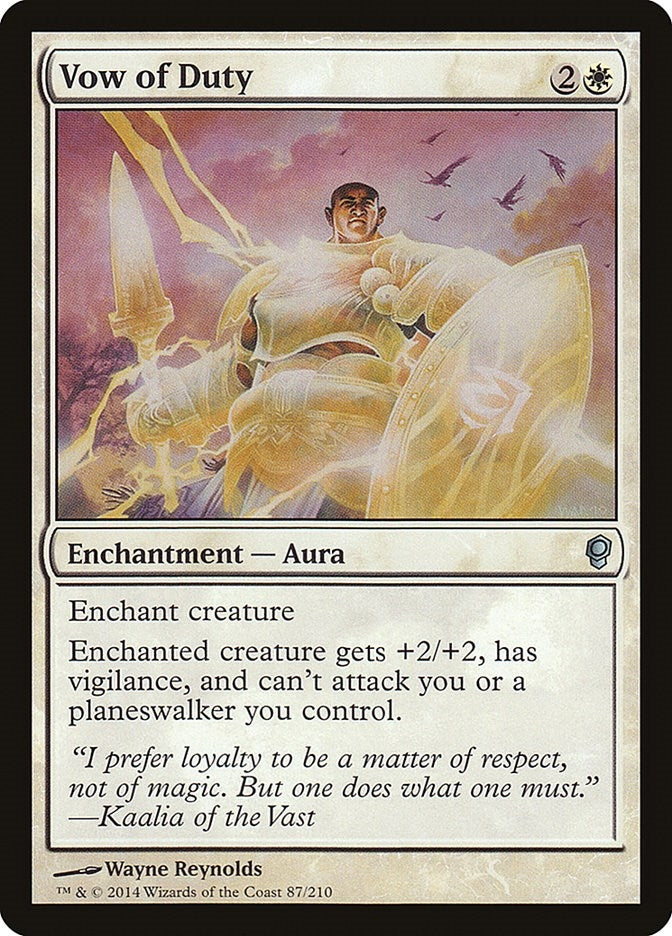 Image for Vow of Duty (87) [Conspiracy] - Magic: The Gathering