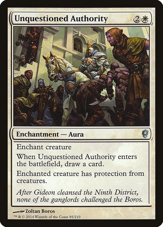 Image for Unquestioned Authority (85) [Conspiracy] - Magic: The Gathering
