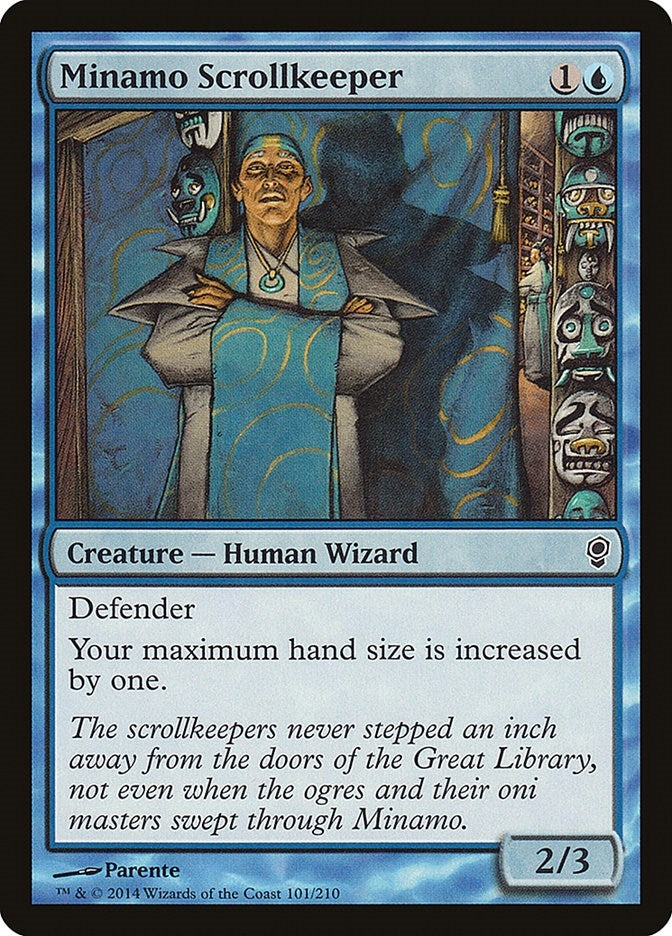 Image for Minamo Scrollkeeper (101) [Conspiracy] - Magic: The Gathering