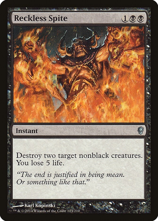 Image for Reckless Spite (123) [Conspiracy] - Magic: The Gathering