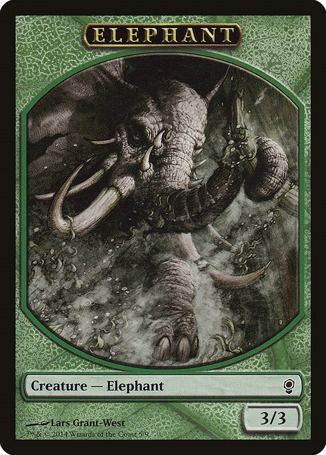 Image for Elephant Token (5) [Conspiracy] - Magic: The Gathering