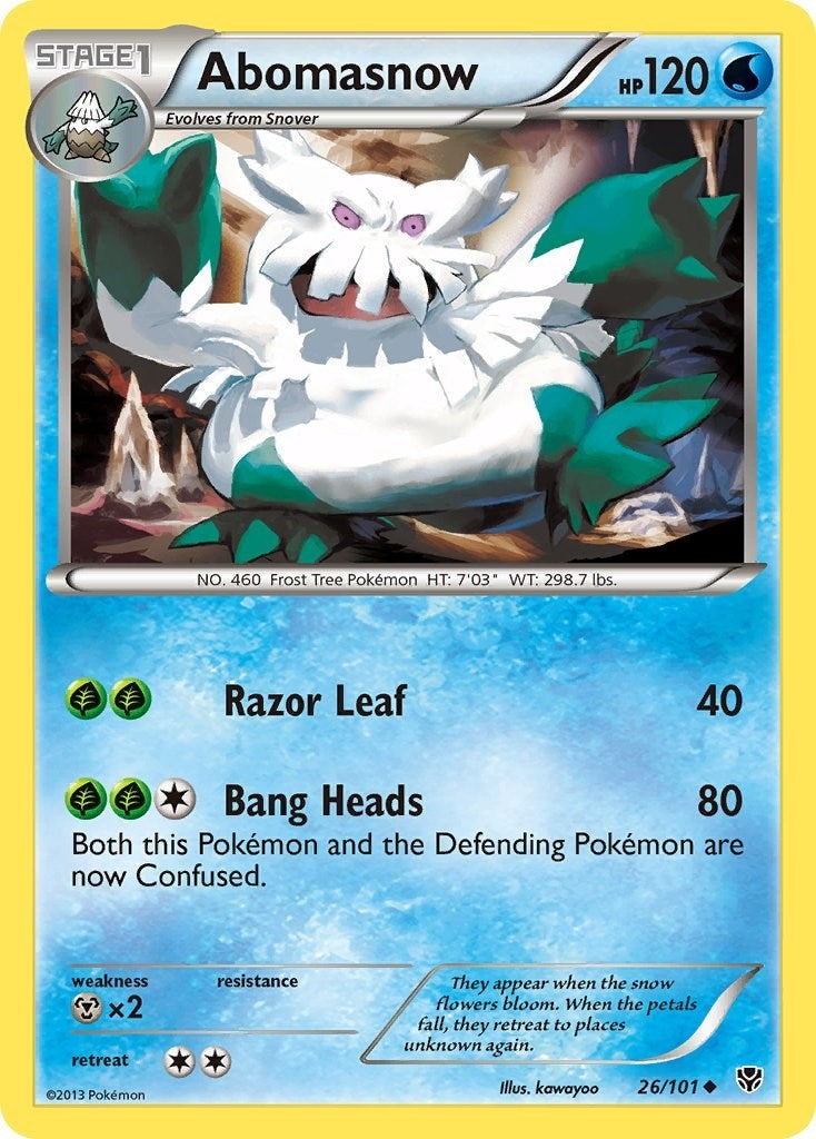 Image for Abomasnow (26/101) [Plasma Blast] - Pokemon