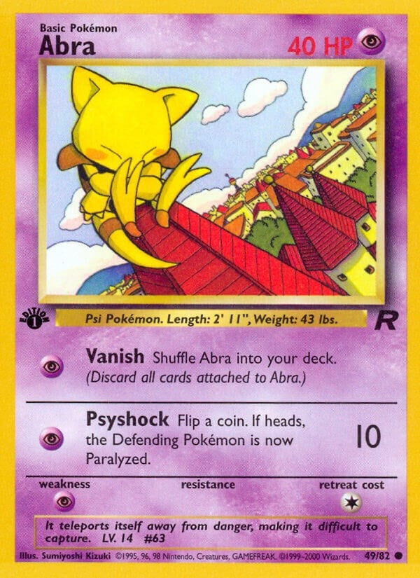 Image for Abra (49/82) [Team Rocket] - Pokemon