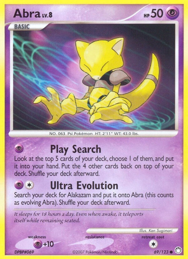 Image for Abra (69/123) [Mysterious Treasures] - Pokemon