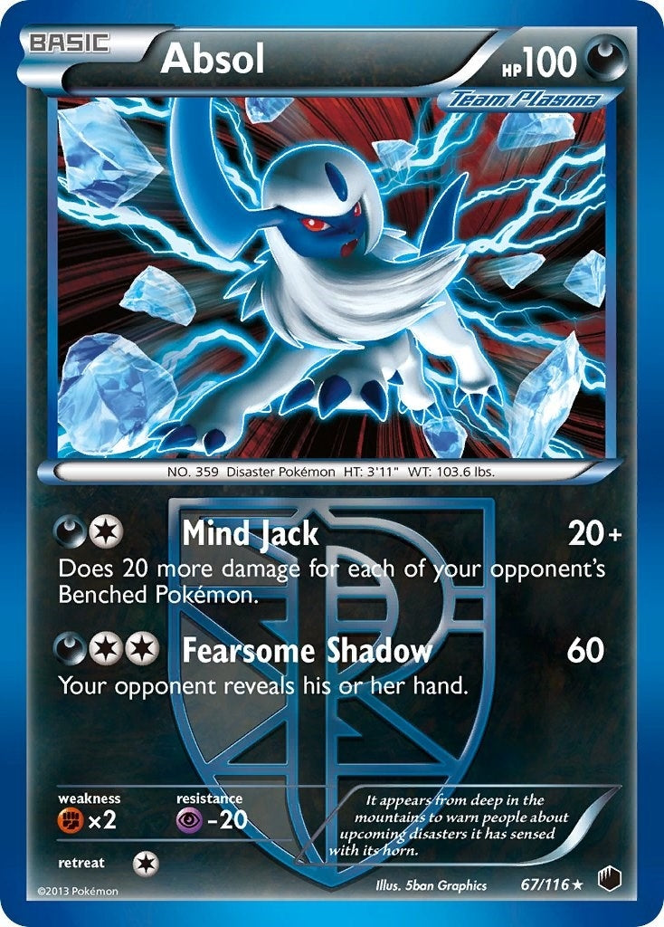 Image for Absol (Team Plasma) (67/116) [Plasma Freeze] - Pokemon