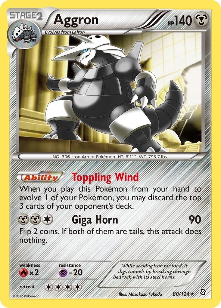 Image for Aggron (80/124) [Dragons Exalted] - Pokemon