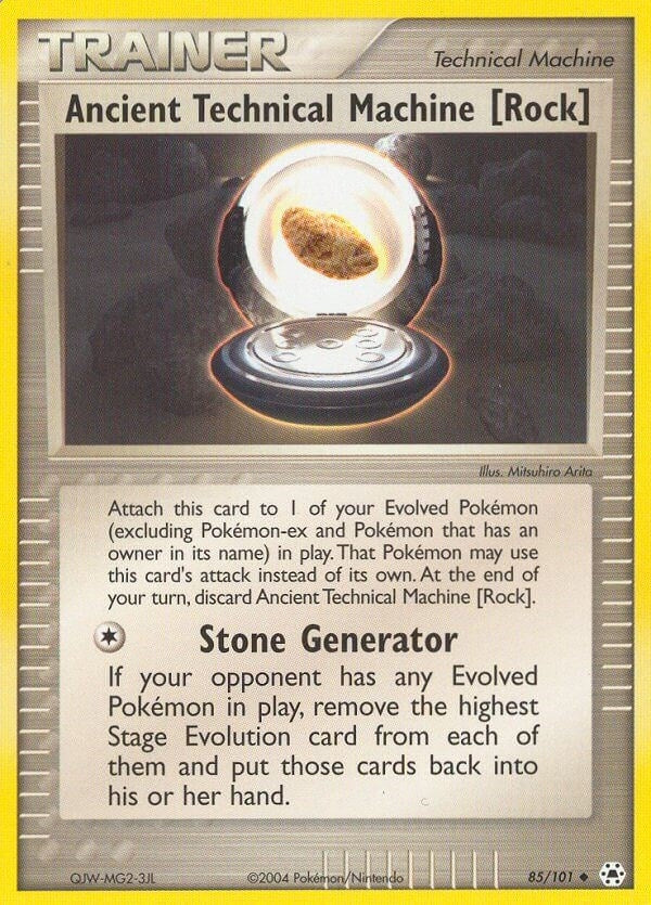 Image for Ancient Technical Machine [Rock] (85/101) [Hidden Legends] - Pokemon