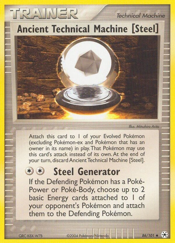 Image for Ancient Technical Machine [Steel] (86/101) [Hidden Legends] - Pokemon