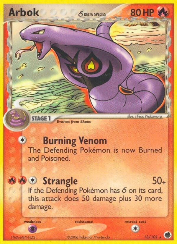 Image for Arbok (Delta Species) (13/101) [Dragon Frontiers] - Pokemon