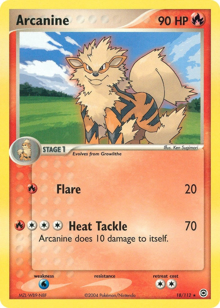 Image for Arcanine (18/112) [FireRed & LeafGreen] - Pokemon