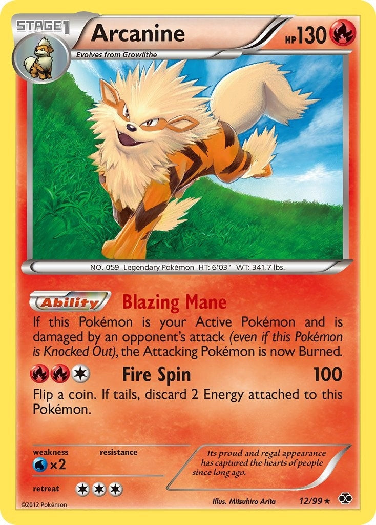 Image for Arcanine (12) (12/99) [Next Destinies] - Pokemon