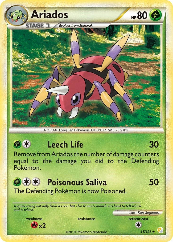 Image for Ariados (15/123) [HeartGold SoulSilver] - Pokemon