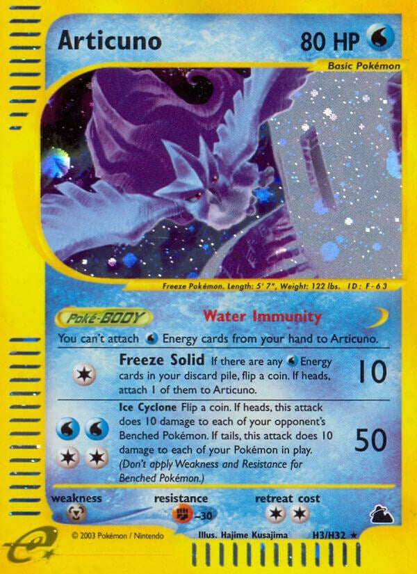 Image for Articuno (H3) (H03/H32) [Skyridge] - Pokemon