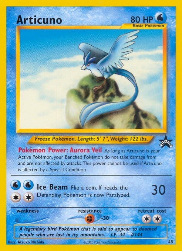 Image for Articuno (48) (48/53) [WoTC Promo] - Pokemon