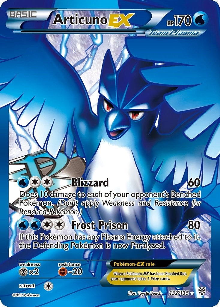 Image for Articuno EX (Team Plasma) (132 Full Art) (132/135) [Plasma Storm] - Pokemon