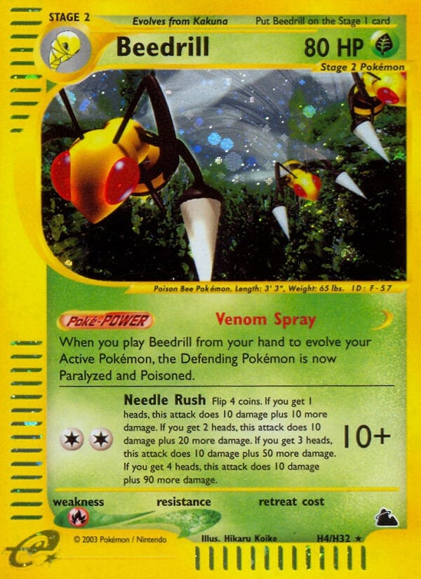 Image for Beedrill (H4) (H04/H32) [Skyridge] - Pokemon