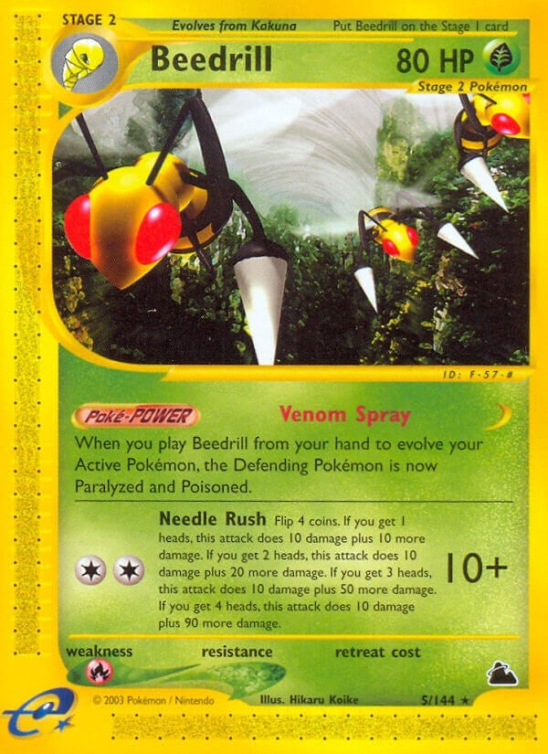 Image for Beedrill (5) (005/144) [Skyridge] - Pokemon