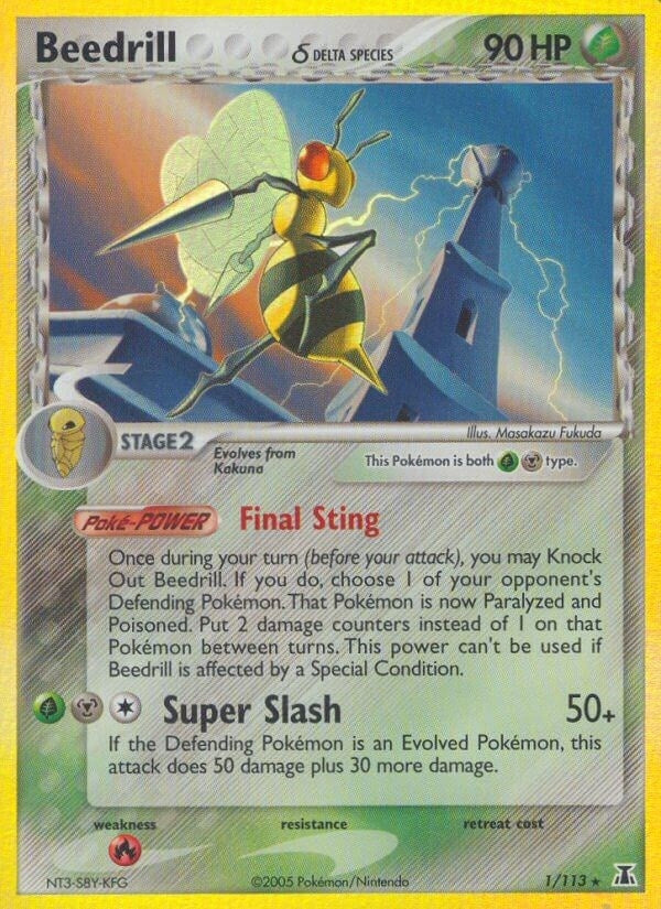 Image for Beedrill (Delta Species) (1/113) [Delta Species] - Pokemon