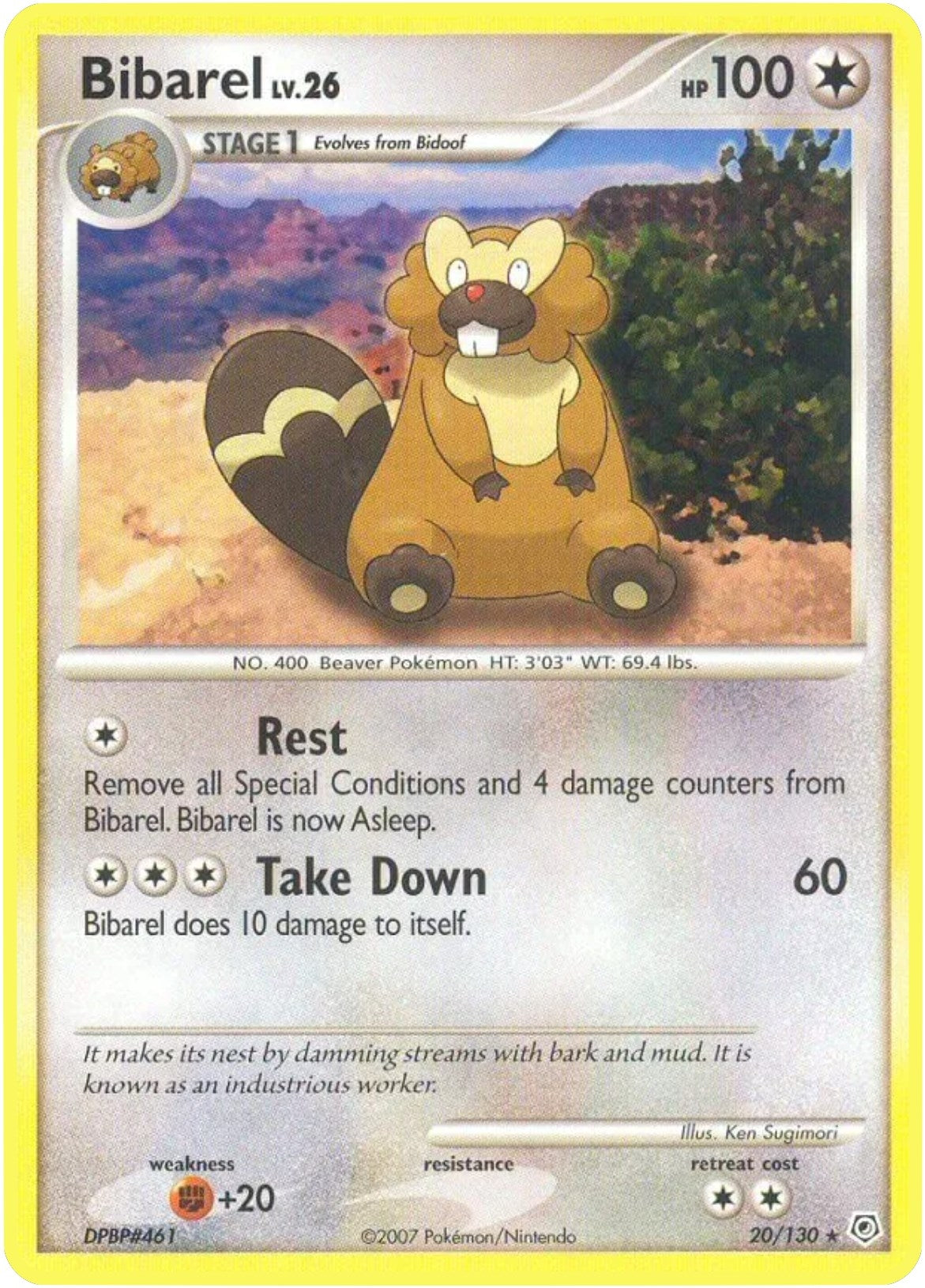 Image for Bibarel (20/130) [Diamond and Pearl] - Pokemon