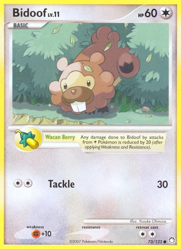 Image for Bidoof (73/123) [Mysterious Treasures] - Pokemon