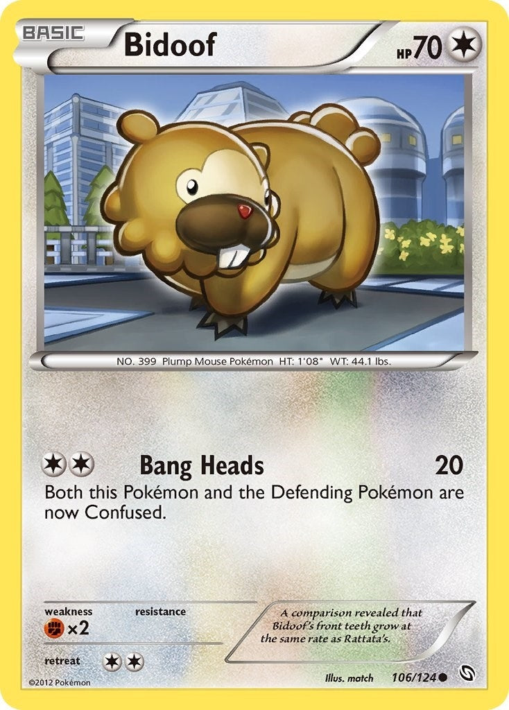 Image for Bidoof (106/124) [Dragons Exalted] - Pokemon