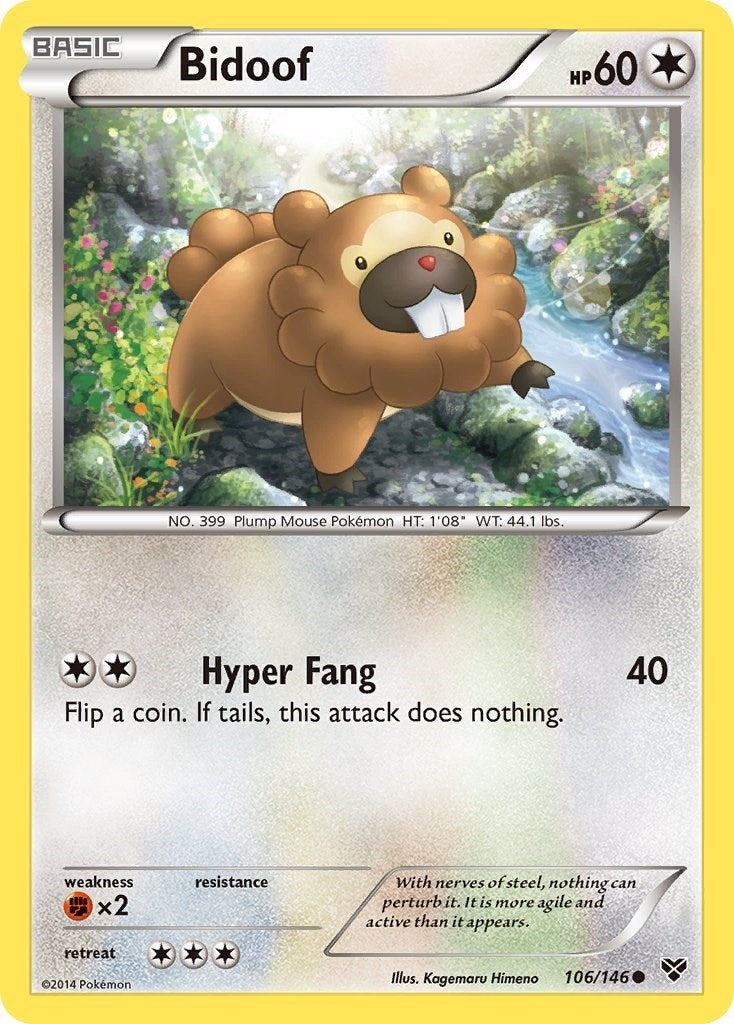 Image for Bidoof (106/146) [XY Base Set] - Pokemon