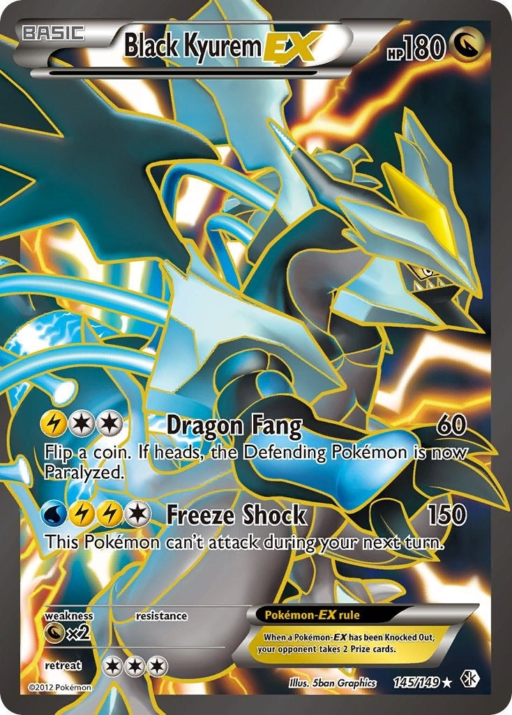 Image for Black Kyurem EX (145 Full Art) (145/149) [Boundaries Crossed] - Pokemon