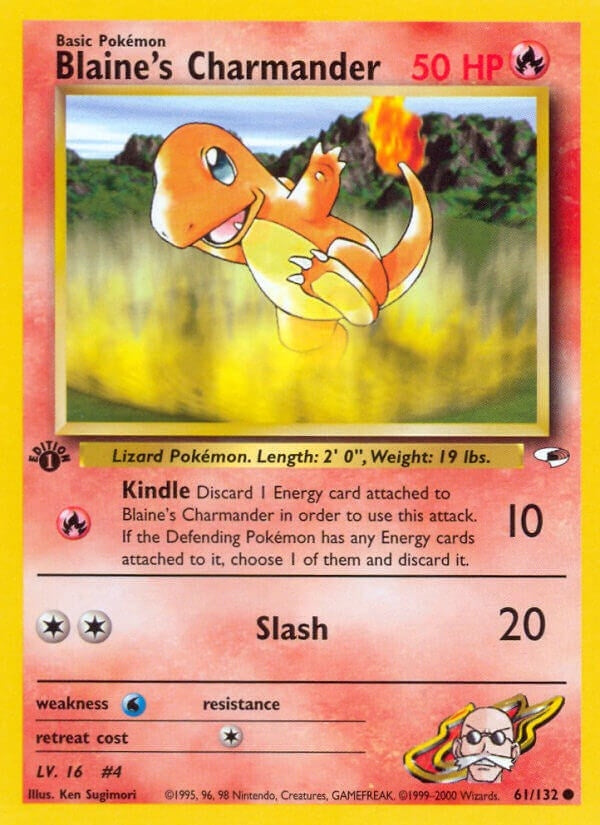 Image for Blaine's Charmander (061/132) [Gym Heroes] - Pokemon