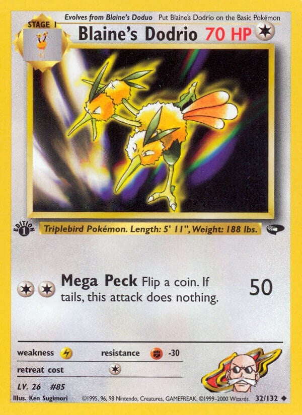 Image for Blaine's Dodrio (032/132) [Gym Challenge] - Pokemon